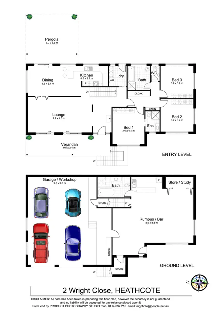 Floorplan of Homely house listing, 2 Wright Close, Heathcote NSW 2233