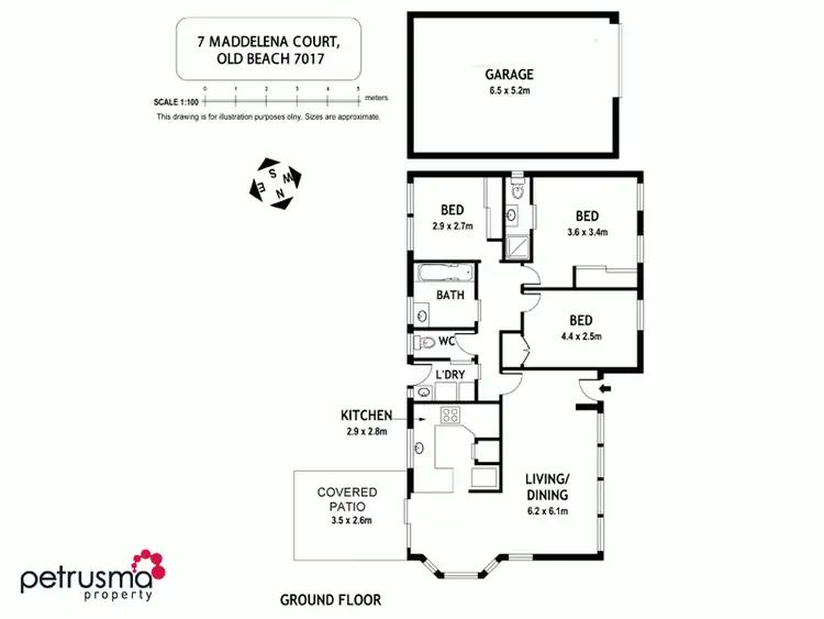Floorplan of Homely house listing, 7 Maddelena Court, Old Beach TAS 7017