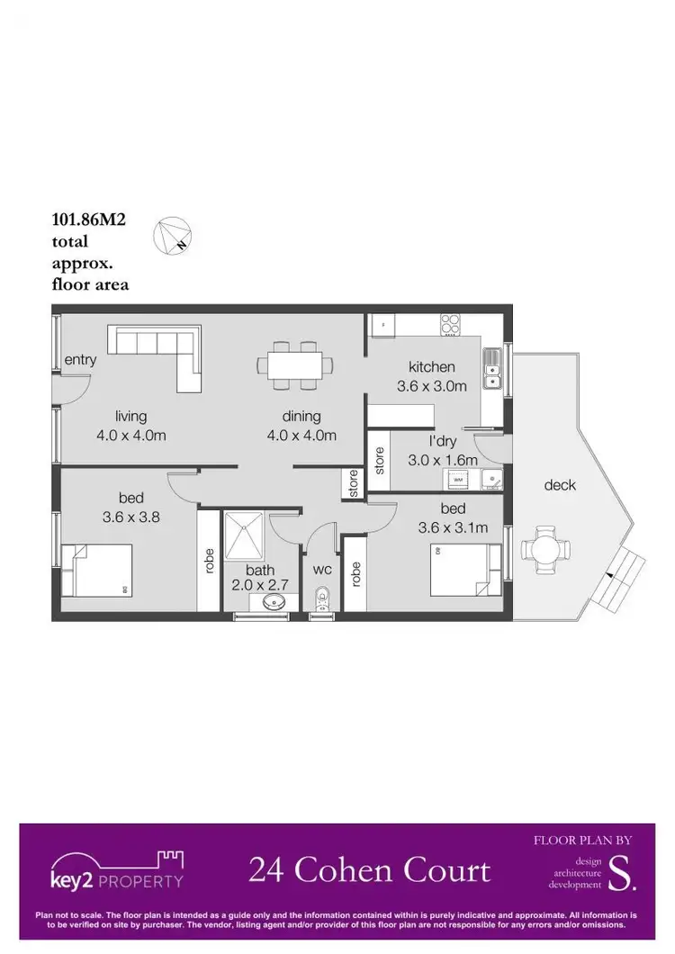 Floorplan of Homely unit listing, 24 Cohen Court, Hadspen TAS 7290