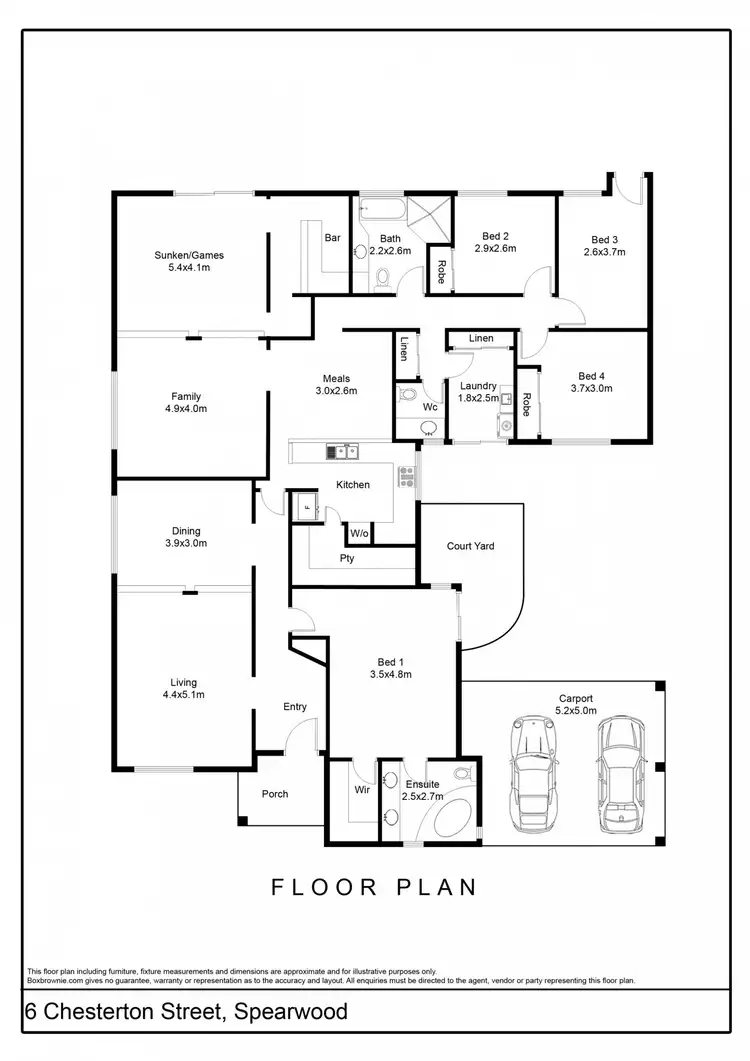 Floorplan of Homely house listing, 6 Chesterton Street, Spearwood WA 6163