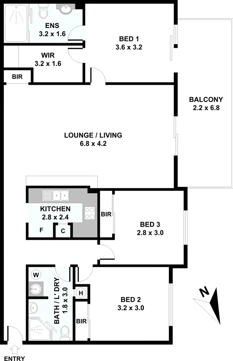 Floorplan of Homely apartment listing, 14/14 Le Grand Street, Macgregor QLD 4109
