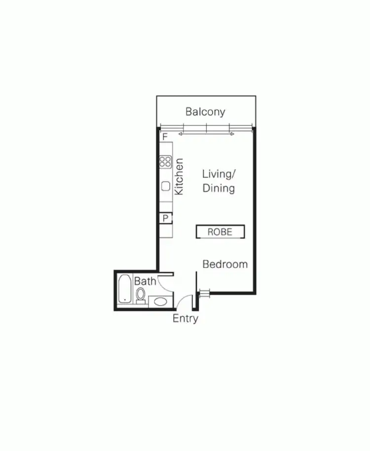 Floorplan of Homely apartment listing, 406/1 Margaret Street, Richmond VIC 3121