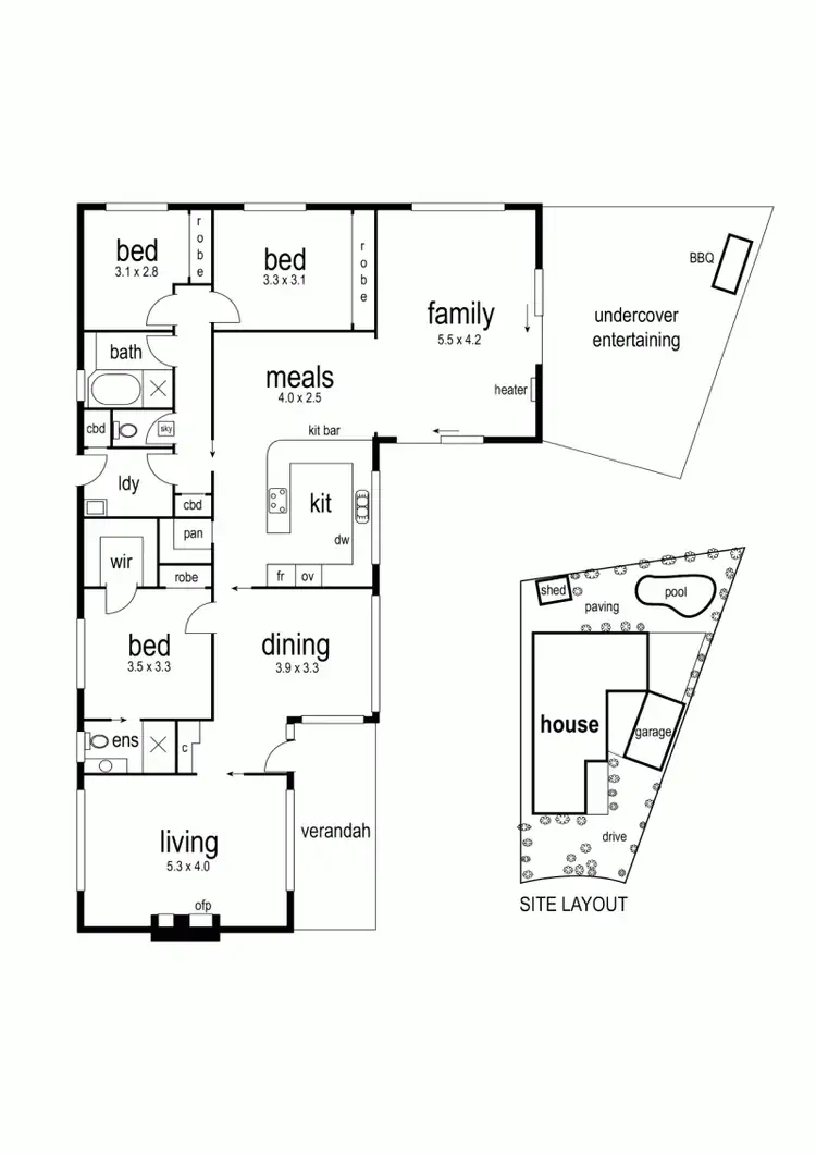 Floorplan of Homely house listing, 2 Romeril Court, Altona Meadows VIC 3028