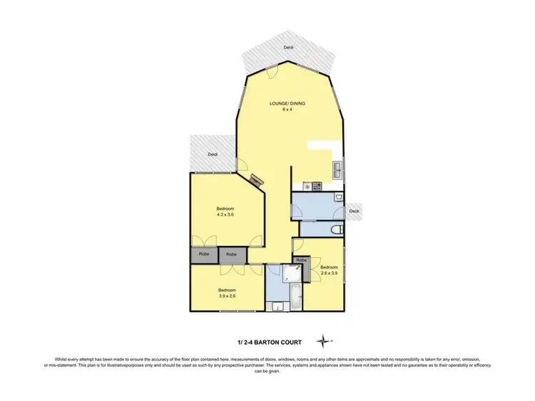 Floorplan of Homely house listing, 1/2-4 Barton Court, Aireys Inlet VIC 3231