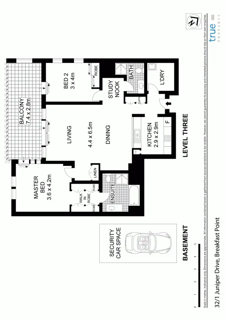 Floorplan of Homely apartment listing, 32/1 Juniper Drive, Breakfast Point NSW 2137