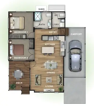 Floorplan of Homely house listing, 80/1 Gordon Young Drive, South West Rocks NSW 2431