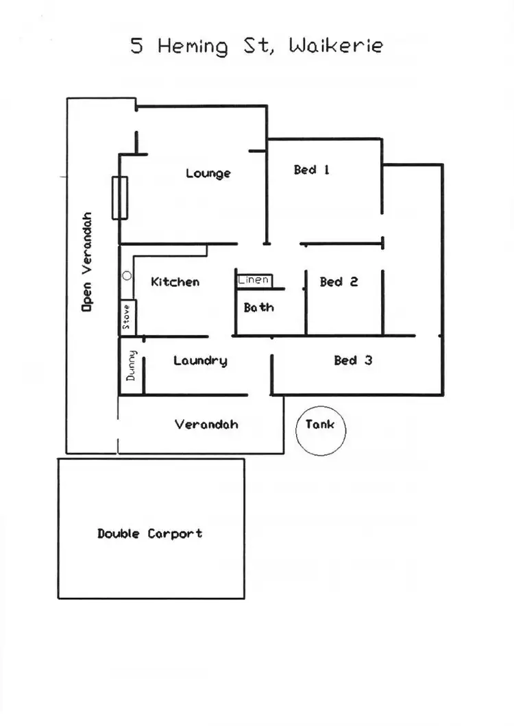 Floorplan of Homely house listing, 5 Heming, Waikerie SA 5330