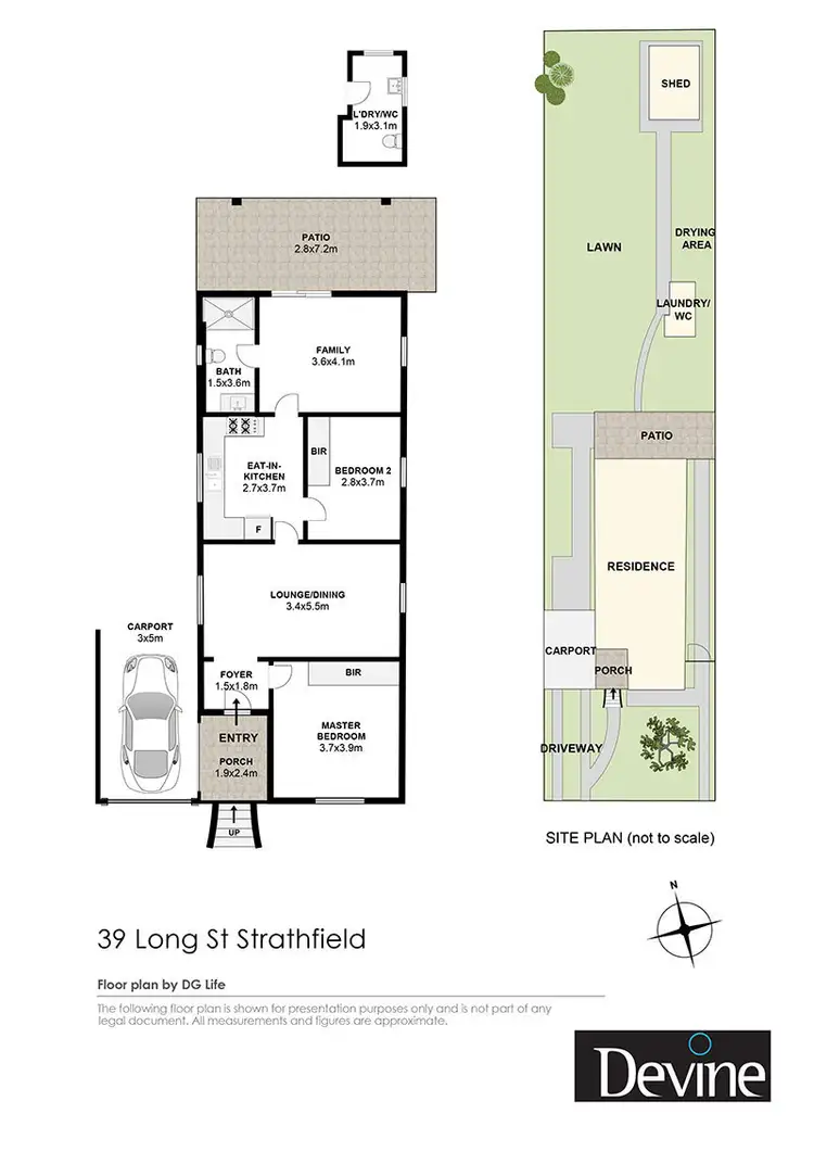 Floorplan of Homely house listing, 39 Long Street, Strathfield NSW 2135