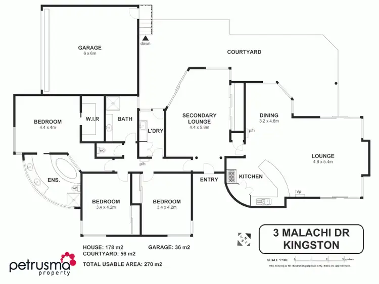 Floorplan of Homely house listing, 3 Malachi Drive, Kingston TAS 7050
