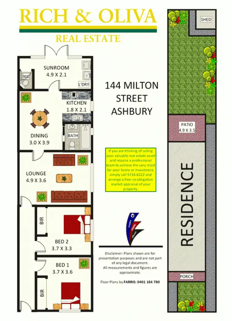Floorplan of Homely house listing, 144 Milton Street, Ashbury NSW 2193