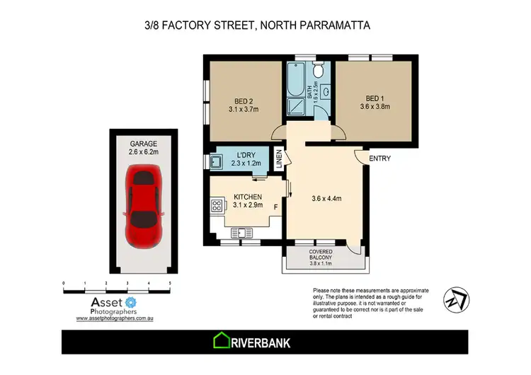Floorplan of Homely unit listing, 3/8 Factory Street, North Parramatta NSW 2151