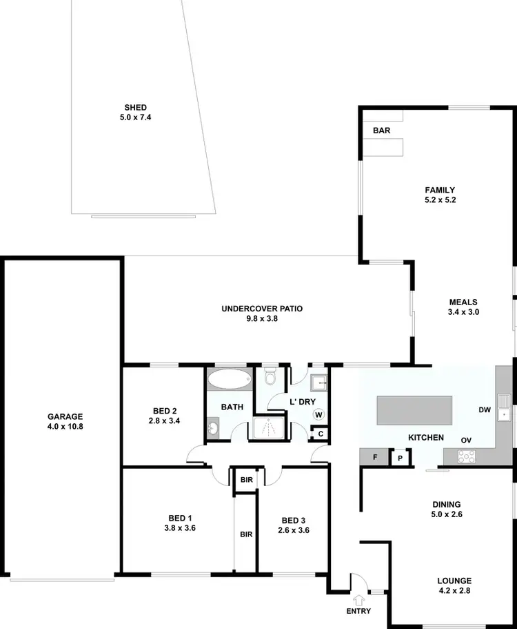 Floorplan of Homely house listing, 153 Corfield Street, Gosnells WA 6110