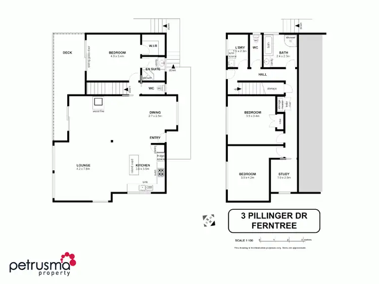Floorplan of Homely house listing, 3 Pillinger Drive, Fern Tree TAS 7054