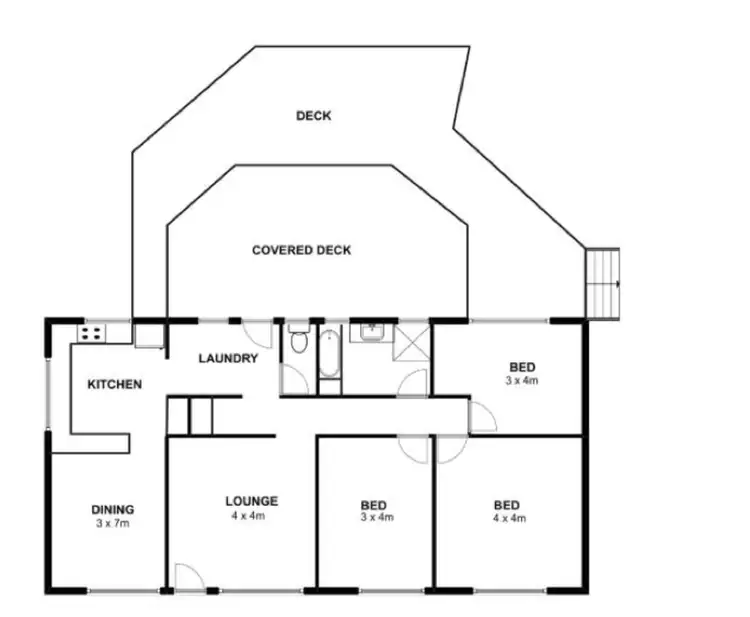 Floorplan of Homely house listing, 8 Cooper Street, Byron Bay NSW 2481