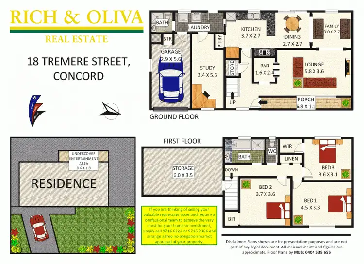 Floorplan of Homely house listing, 18 Tremere Street, Concord NSW 2137
