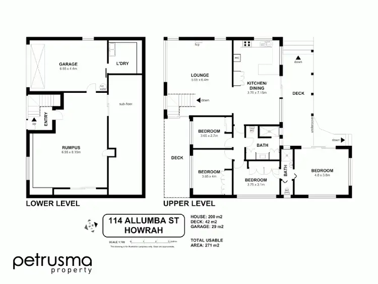Floorplan of Homely house listing, 114 Allumba Street, Howrah TAS 7018