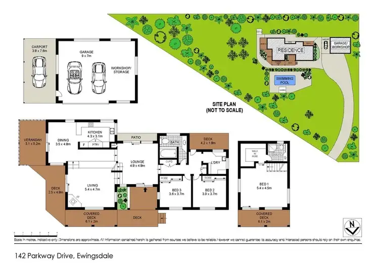 Floorplan of Homely house listing, 142 Parkway Drive, Ewingsdale NSW 2481