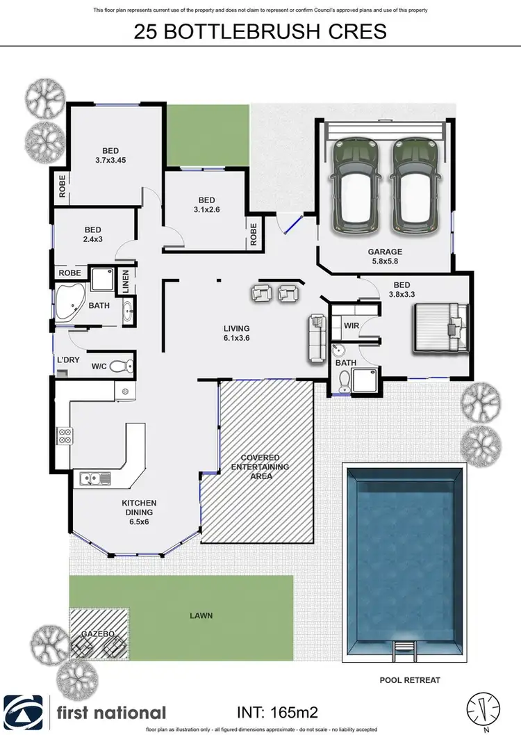 Floorplan of Homely house listing, 25 Bottlebrush Crescent, Suffolk Park NSW 2481