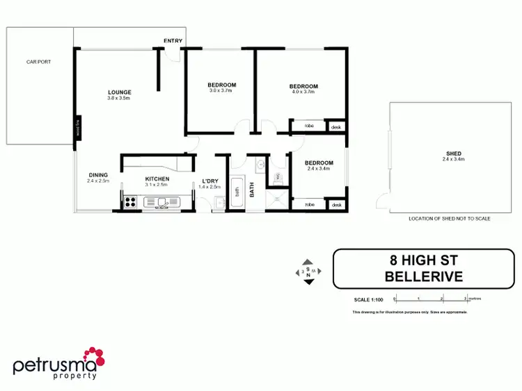 Floorplan of Homely house listing, 8 High Street, Bellerive TAS 7018
