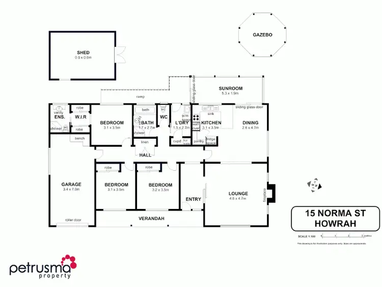 Floorplan of Homely house listing, 15 Norma Street, Howrah TAS 7018