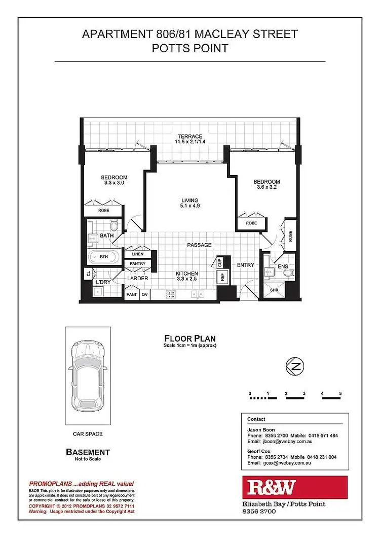 Floorplan of Homely apartment listing, 806/81 Macleay Street, Potts Point NSW 2011