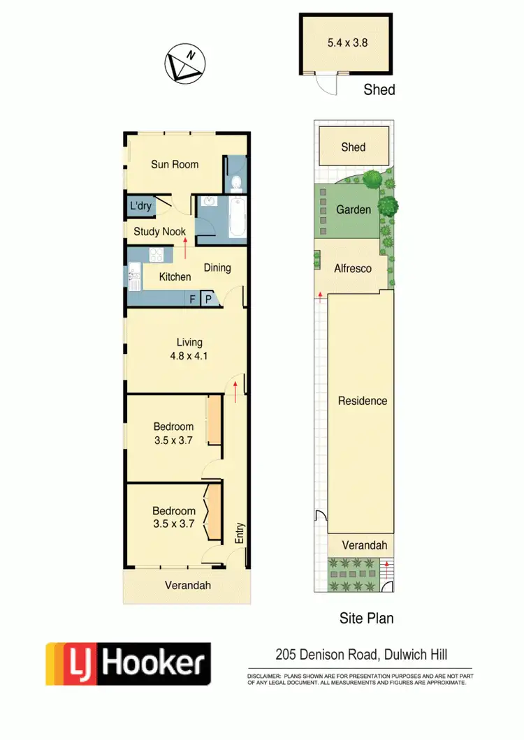 Floorplan of Homely house listing, 205 Denison Road, Dulwich Hill NSW 2203