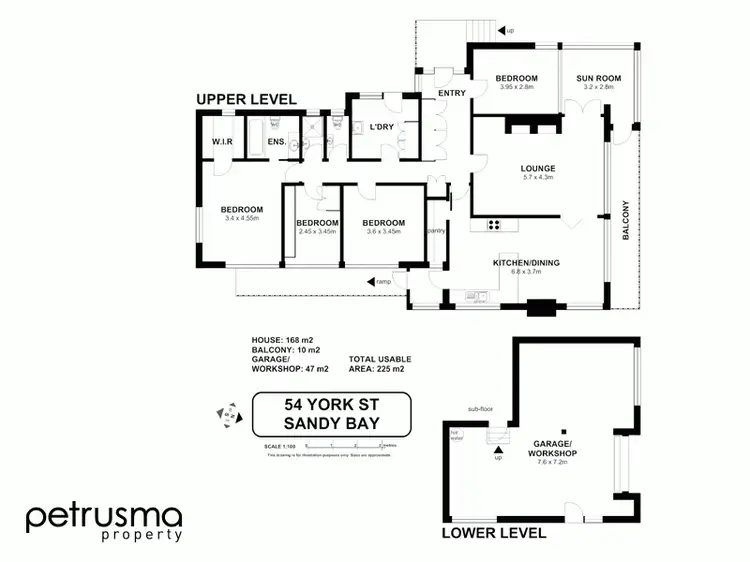 Floorplan of Homely house listing, 54 York Street, Sandy Bay TAS 7005
