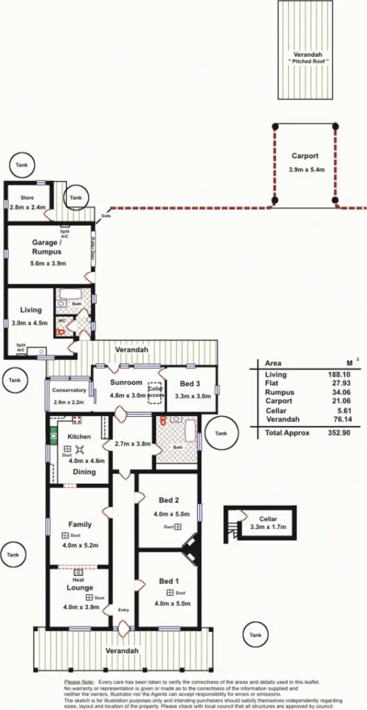 Floorplan of Homely house listing, Address available on request