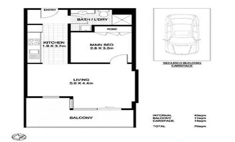 Floorplan of Homely apartment listing, 1053/1-5 Dee Why Parade, Dee Why NSW 2099
