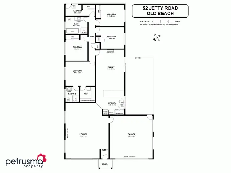 Floorplan of Homely house listing, 52 Jetty Road, Old Beach TAS 7017