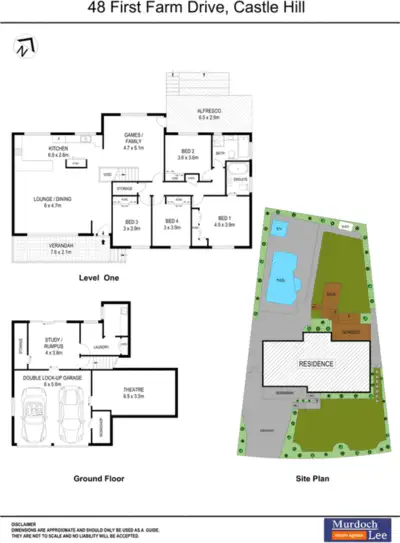 Floorplan of Homely house listing, 48 First Farm Drive, Castle Hill NSW 2154