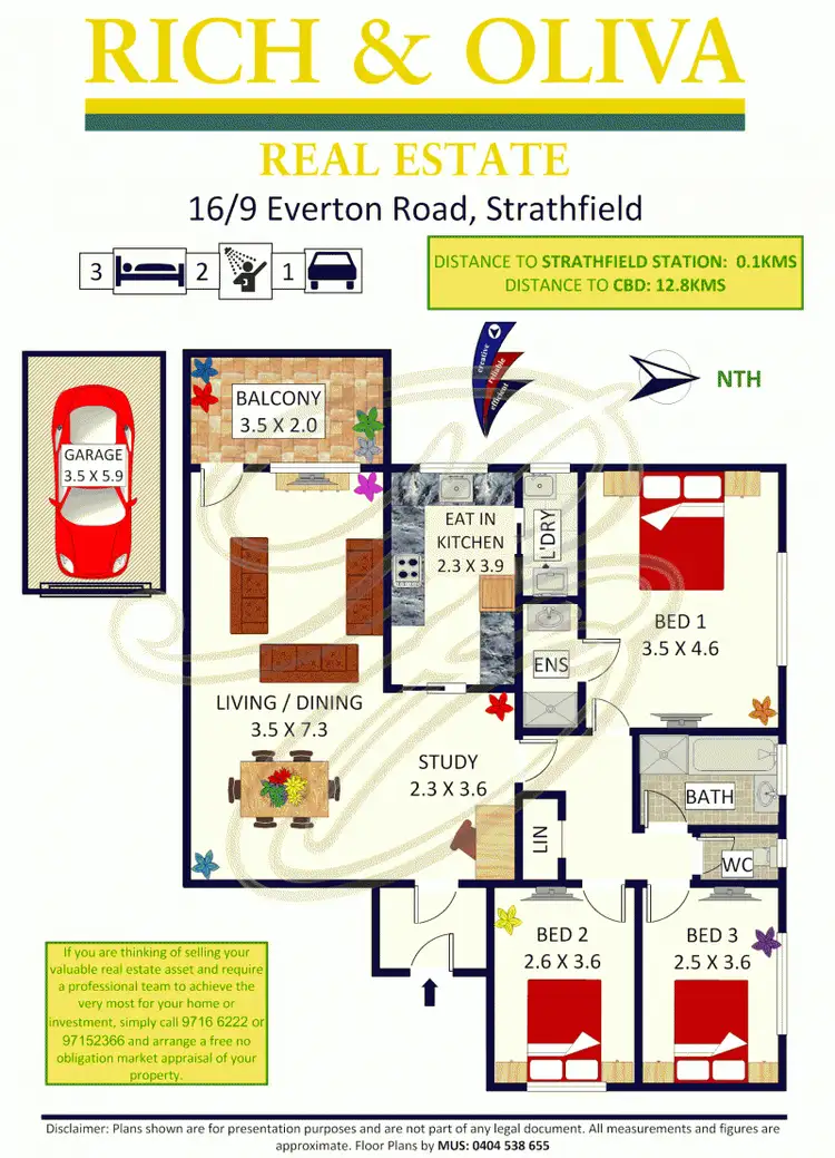 Floorplan of Homely apartment listing, 16/9 Everton Road, Strathfield NSW 2135