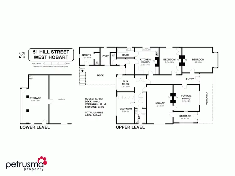 Floorplan of Homely house listing, 51 Hill Street, West Hobart TAS 7000