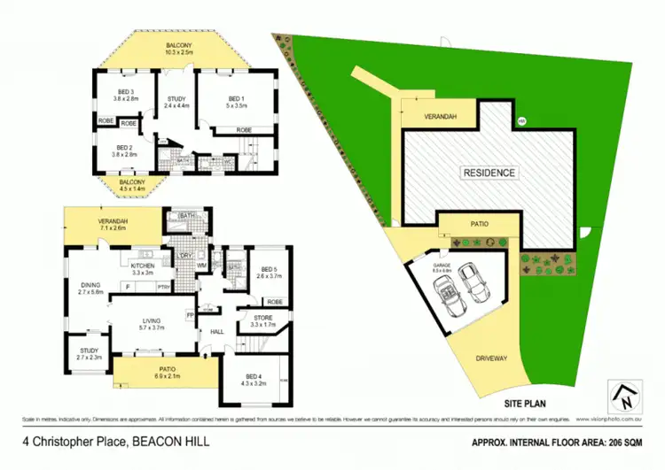 Floorplan of Homely house listing, 4 Christopher Place, Beacon Hill NSW 2100