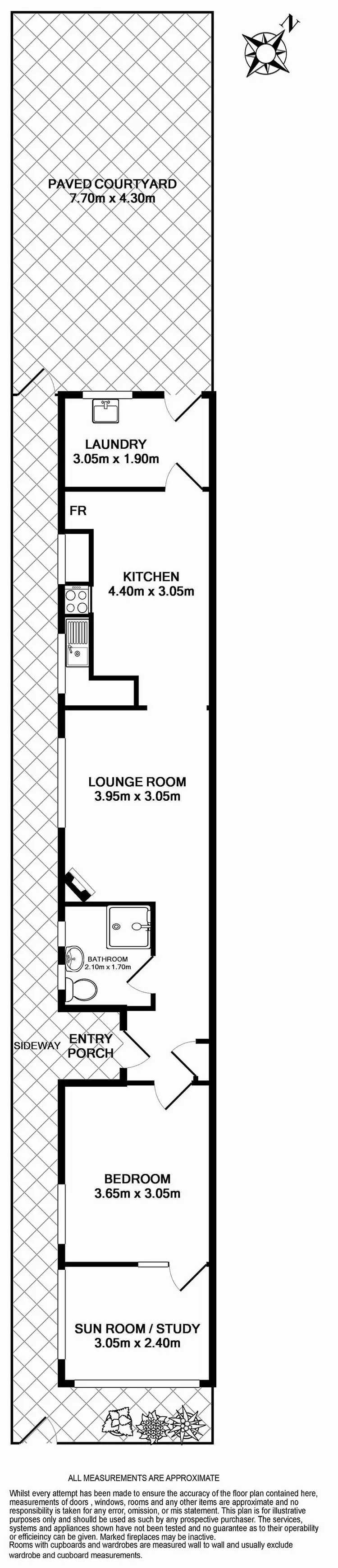 Floorplan of Homely semi-detached listing, 563 New Canterbury Rd, Dulwich Hill NSW 2203