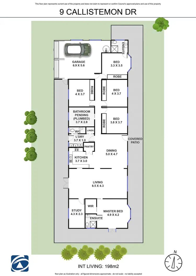 Floorplan of Homely house listing, 9 Callistemon Drive, Federal NSW 2480