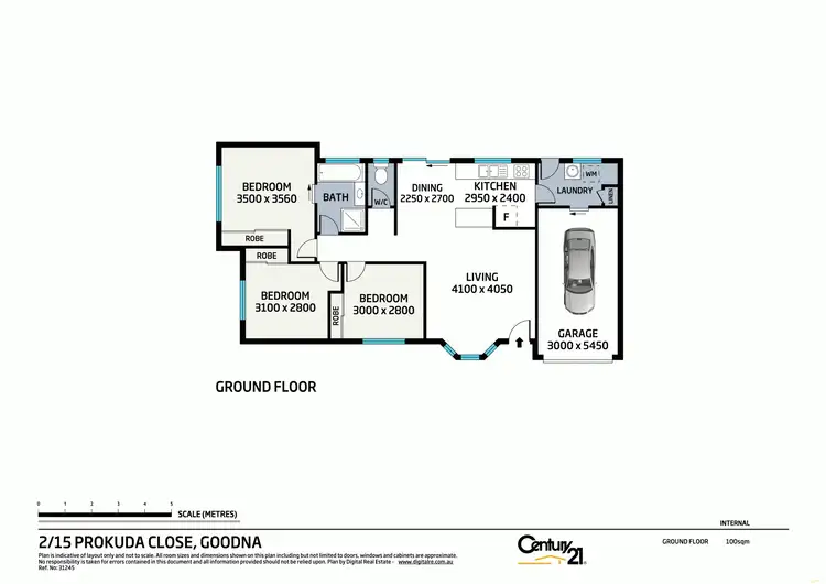 Floorplan of Homely unit listing, 1-15 Prokuda Close, Goodna QLD 4300