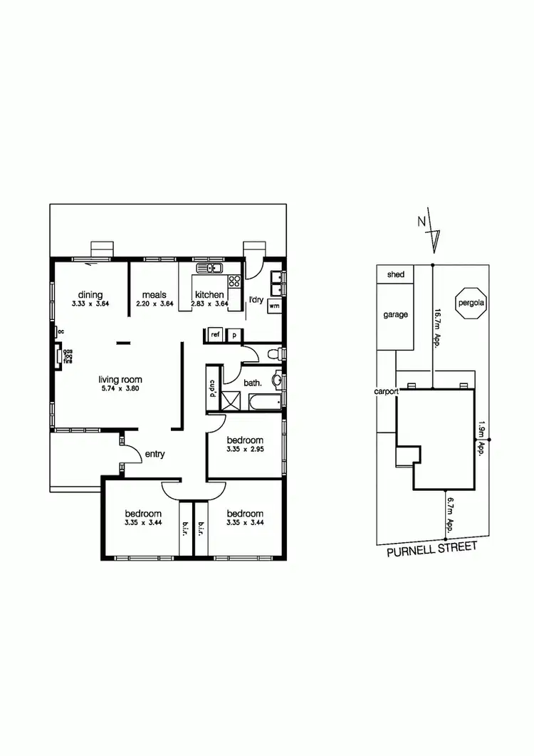 Floorplan of Homely house listing, 1A Purnell Street, Altona VIC 3018