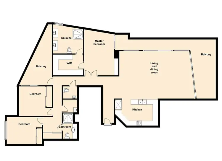 Floorplan of Homely unit listing, 704/6-12 Oxley Avenue, Woody Point QLD 4019
