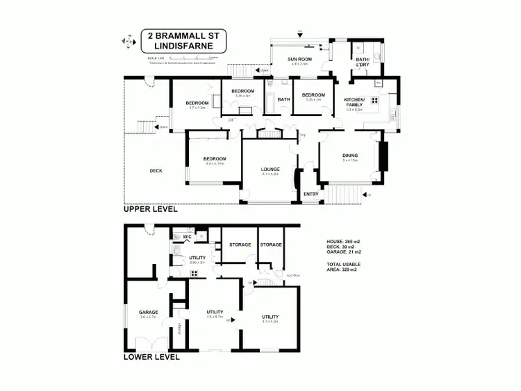 Floorplan of Homely house listing, 2 Brammall Street, Lindisfarne TAS 7015