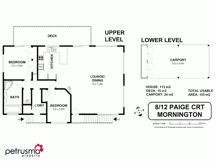 Floorplan of Homely villa listing, 8/12 Paige Court, Mornington TAS 7018