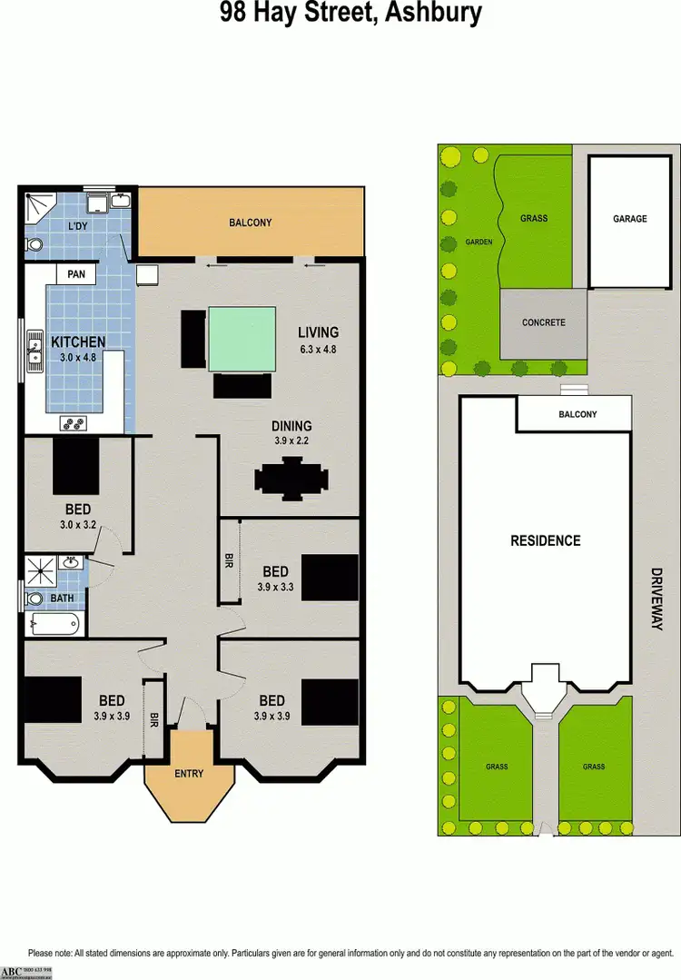 Floorplan of Homely house listing, 98 HAY STREET, Ashbury NSW 2193