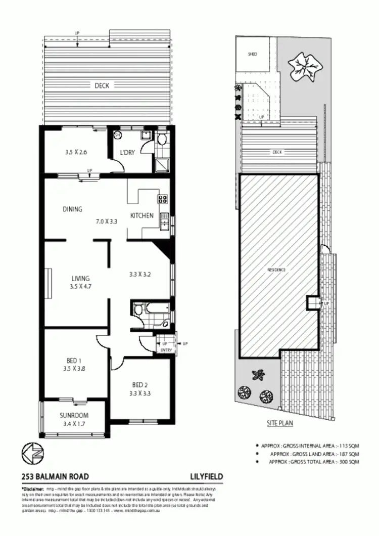 Floorplan of Homely house listing, 253 Balmain Rd, Lilyfield NSW 2040