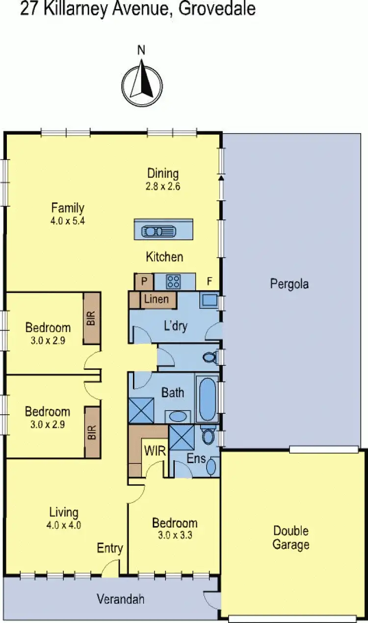 Floorplan of Homely house listing, 27 Killarney Avenue, Grovedale VIC 3216