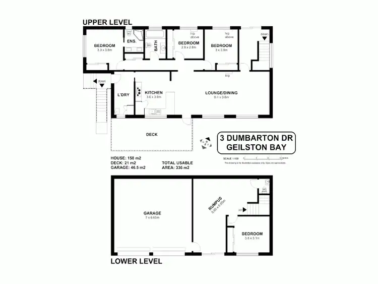 Floorplan of Homely house listing, 3 Dumbarton Drive, Geilston Bay TAS 7015