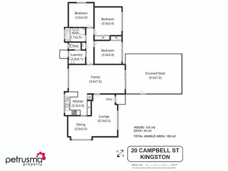 Floorplan of Homely house listing, 20 Campbell Street, Kingston TAS 7050