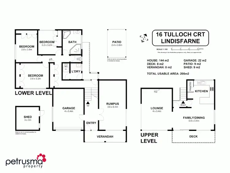 Floorplan of Homely house listing, 16 Tulloch Court, Lindisfarne TAS 7015