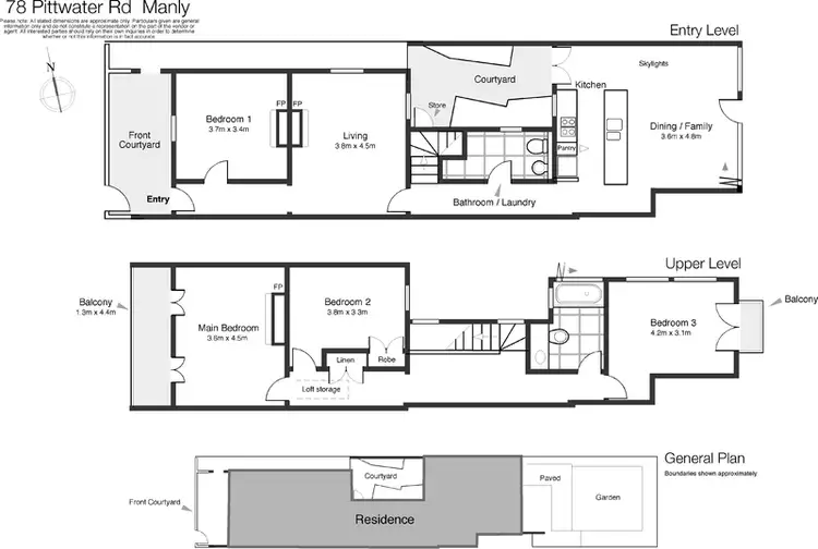 Floorplan of Homely terrace listing, 78 Pittwater Road, Manly NSW 2095