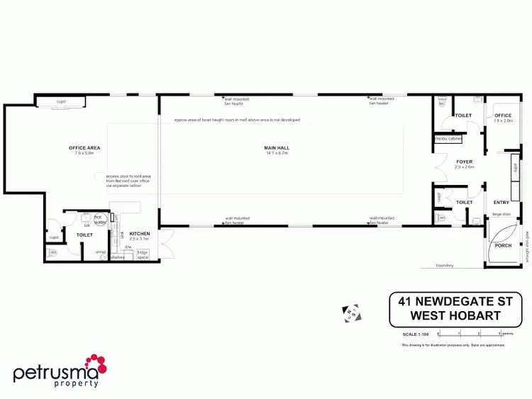 Floorplan of Homely house listing, 41 Newdegate Street, West Hobart TAS 7000