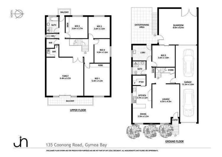 Floorplan of Homely house listing, 135 Coonong Road, Gymea Bay NSW 2227